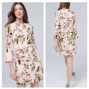 White House Black Market Floral Long Sleeve Dress